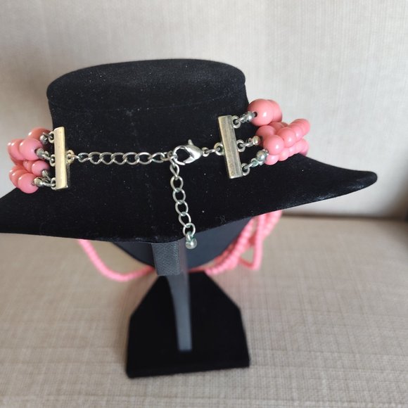 Coral Beaded Necklace - Picture 2 of 2